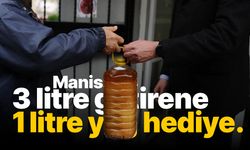 Manisa'da 3 litre atık yağ getirene 1 litre sıvı yağ hediye