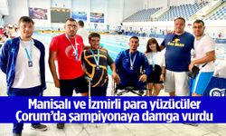 Manisalı ve İzmirli yüzücüler Çorum’da şampiyonaya damga vurdu