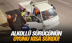 Alkollü sürücünün oyunu kısa sürdü!