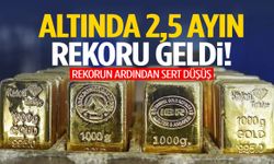Altında 2,5 ayın zirvesi görüldü! Rekorun ardından sert düşüş…