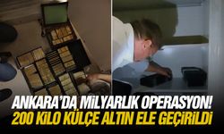 Ankara’da milyarlık operasyon! 200 kilo külçe altın ele geçirildi