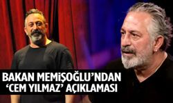 Bakan Memişoğlu’ndan Cem Yılmaz açıklaması
