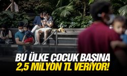Bu ülke çocuk başına 2,5 milyon TL veriyor!