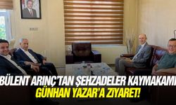 Bülent Arınç'tan Şehzadeler Kaymakamı Günhan Yazar'a ziyaret!