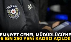 Emniyet Genel Müdürlüğü'ne 6 bin 250 yeni kadro açıldı!