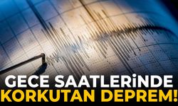 Gece yarısı 4,5 büyüklüğünde deprem!