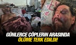 Günlerce çöplerin arasında ölüme terk edildi!