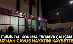 Evinin balkonuna çıkmaya çalışan uzman çavuş hayatını kaybetti!
