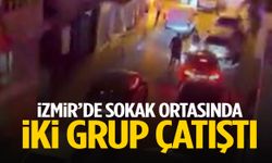 İzmir’de sokak ortasında iki grup çatıştı! 5 yaralı var!