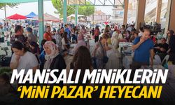 Manisa'da çocuklar Mini Pazar’da tezgah açtı