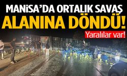 Manisa’da ortalık savaş alanına döndü! Yaralılar var…