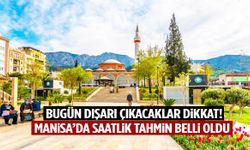 Manisa’da bugün dışarı çıkacaklar dikkat! Saatlik tahmin belli oldu