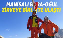 Manisalı baba-oğul zirveye birlikte ulaştı