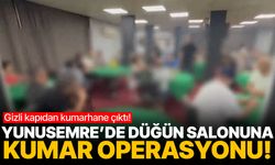 Yunusemre’de düğün salonundan kumarhane çıktı!