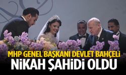 MHP Genel Başkanı Devlet Bahçeli nikah şahidi oldu