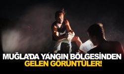 Muğla’da yangın bölgesinden gelen görüntüler!