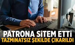 Patrona sitem etti, hem işinden hem tazminattan oldu