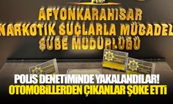 Polis denetiminde yakalandılar! Otomobillerden çıkanlar şoke etti