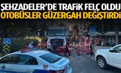 Şehzadeler’de trafik felç oldu: Otobüsler güzergah değiştirdi