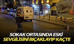 Sokak ortasında eski sevgilisini bıçaklayıp kaçtı!
