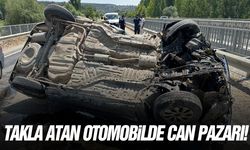 Takla atan otomobilde can pazarı!