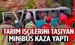 İzmir’de tarım işçilerini taşıyan minibüs yamaca çarptı! Ölü ve yaralılar var