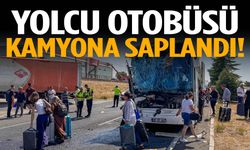 Yolcu otobüsü kamyona arkadan çarptı! Yaralılar var…