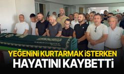 Yeğenini kurtarmak isterken hayatını kaybetti!