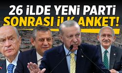 Yeni Parti sonrası ilk anket çıktı! İşte partilerin oy oranları...
