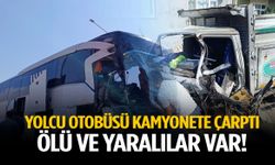 Yolcu otobüsü kamyonete çarptı! Ölü ve yaralılar var!