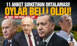 11 anket şirketinin ortalaması! Oylar belli oldu! AK Parti, Yeni Parti, CHP…