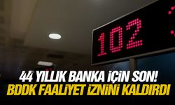 44 yıllık banka için son! BDDK faaliyet iznini kaldırdı