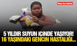 5 yıldır suyun içinde yaşıyor! 16 yaşındaki gencin hastalığı...