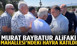 Baybatur Alifakı Mahallesi’ndeki hayra katıldı