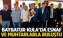 Baybatur, Kula’da esnaf ve muhtarlarla buluştu