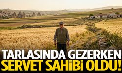 Tarlada gezerken servet sahibi oldu!
