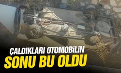 Çaldıkları otomobilin sonu bu oldu