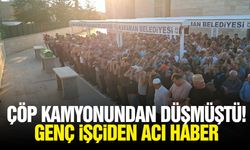 Çöp kamyonundan düşmüştü! Genç işçiden acı haber