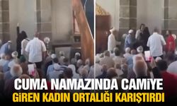 Cuma namazında camiye giren kadın ortalığı karıştırdı