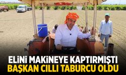 Elini makineye kaptıran Ekrem Cıllı taburcu oldu