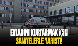 Evladını kurtarmak için saniyelerle yarıştı!