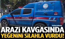 Arazi kavgasında yeğenini silahla vurdu!