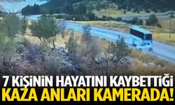 7 kişinin öldüğü feci kaza kamerada!