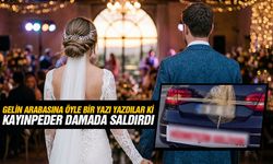 Gelin arabasına öyle bir yazı yazdılar ki kayınpeder damada saldırdı