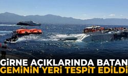 Girne açıklarında batan geminin yeri tespit edildi