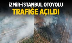 Soma'da yangın.. İstanbul-İzmir yolu yeniden trafiğe açıldı