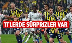 Fenerbahçe-Beşiktaş derbisinde 11'ler belli oldu