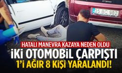 İzmir’de korkutan kaza! 1’i ağır 8 kişi yaralandı