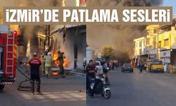İzmir'de patlama sesleri! Alevler sardı...