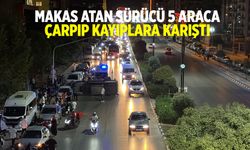 Makas atan sürücü 5 araca çarpıp kayıplara karıştı